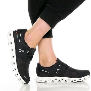 On Cloud On Running Womens Cloud 6 Mesh Black White Trainer Sneakers Tennis